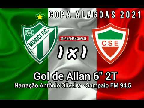 MURICI 1X1 CSE - COPA ALAGOAS 31/01/2021 - GOL ALLAN