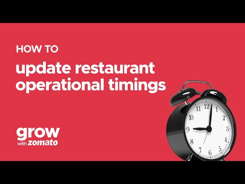 Part of a video titled How to update Online Ordering Operational Timings - YouTube
