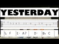 YESTERDAY cover (Guitar Tab)