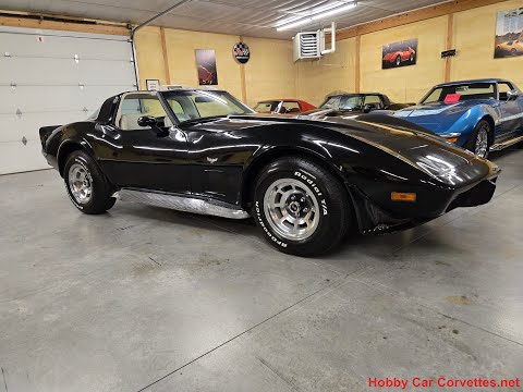 1979 Black Corvette 28K Miles Hot Rod For Sale Video