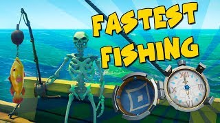 Sea Of Thieves - FASTEST FISHING - 1 Fish Every 45 Seconds - HUNTERS CALL