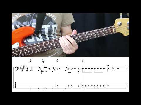 Melissa Etheridge - Bring Me Some Water (Bass cover with tabs)