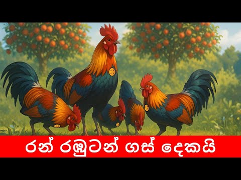 Ran Rambutan Gas Dekai | රන් රඹුටන් ගස් දෙකයි | Sinhala | cartoon | baby song | lama githa