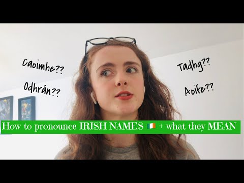 How to pronounce IRISH NAMES 🇮🇪 + what they MEAN 🤔