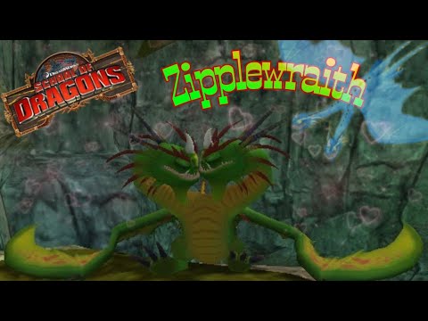 School of Dragons: Thawfest 2022 - Zipplewraith dragon