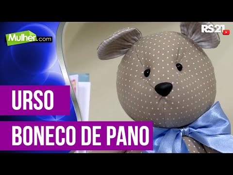 Mulher.com 14/08/2014 - Urso Boneco de Pano por Rafaela Bartolini - Parte 2
