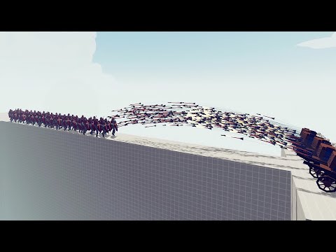 5X HWACHA VS RANDOM UNITS ON THE BRIDGE | TABS - Totally Accurate Battle Simulator