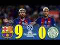 Barcelona 9x0 Celtic U.C.L Group C 2017 ( Messi Mega Hat-trick! ) Extended Highlights FULL HD