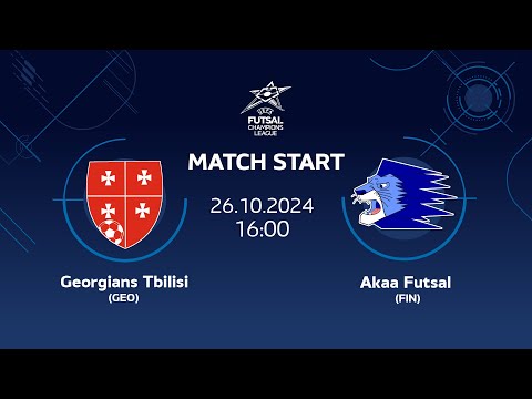 Georgians Tbilisi (GEO) vs Akaa Futsal (FIN) - UEFA FUTSAL CHAMPIONS LEAGUE (26.10.2024)