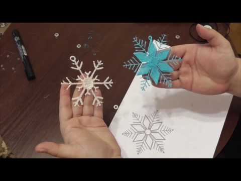 Рисую снежинки 3D ручкой