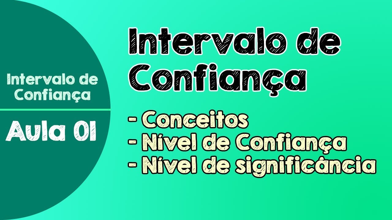 #01 - Intervalo de Confiança - Conceitos | Nível de Confiança | Inferência Estatística