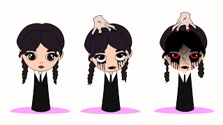 Sprunki OC  Phase  3 -  Wednesday Addams ,  Mr. Krabs , NumberBlocks