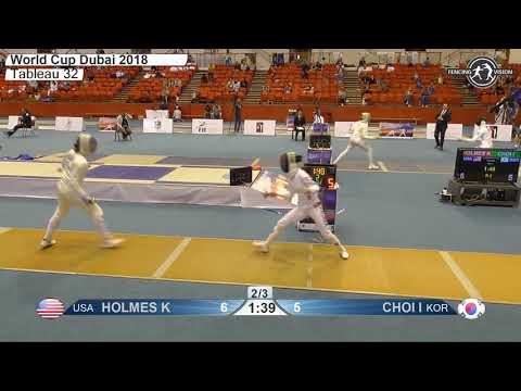 FE 2018 451 T32 07 F E Individual Dubai UAE WC YELLOW CHOI KOR vs HOLMES USA