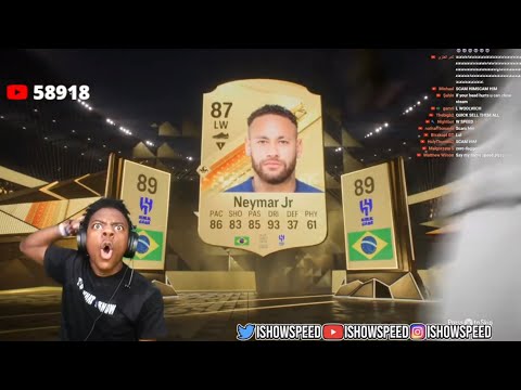 Speed does his first FIFA 24 pack opening and packs NEYMAR... (FUNNY)
