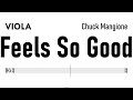Feels So Good Viola Music Backing Track Partitura Chuck Mangione