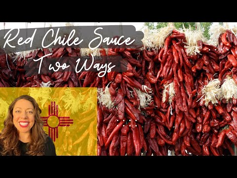 New Mexican Red Chile Sauce Recipe || Mexican Chile Sauce Recipe || How To Make Mexican Chile Sauce