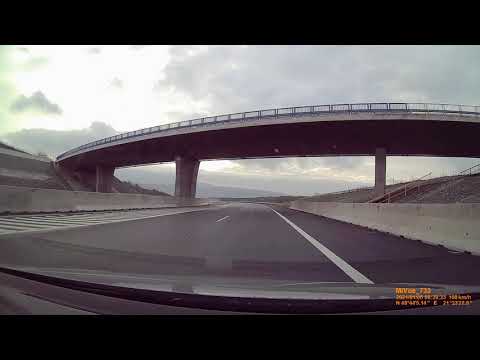 Slovenské cesty - D1 - Prešov - Bidovce - Slovak roads - highway D1 (5x video speed)