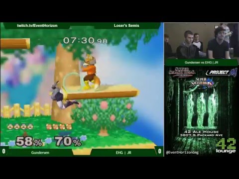 Construct 44 - EHG|JR(Fox) vs Gundersen(Sheik) - Melee LQs