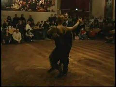  Claudio Gonzalez  and  Melina Brufman  are  dancing  to  the  tango  "  Derecho Viejo  "