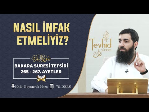 Nasıl İnfak Etmeliyiz? | Bakara Suresi Tefsiri 265 - 267 Ayetler | Halis Bayancuk Hoca (Ebu Hanzala)