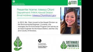 Pavement Sustainability Basics