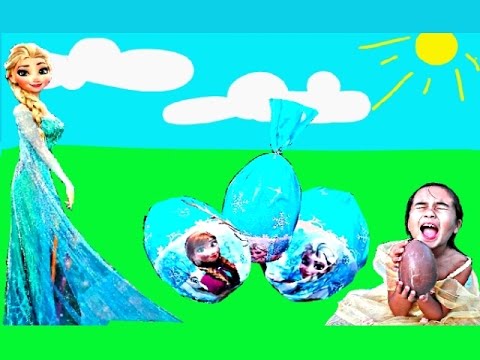 Disney's Frozen Elsa Giant Chocolate Egg Surprise Toys Kids Videos Family Fun Activities Video