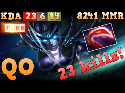 QO plays Phantom Assassin - Patch 7.01. 23 kills! Full game