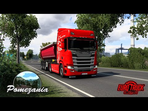 ETS2 [1.44] Pomezania Map [v1.4]  MAP 1:1 - Scania R450 🇵🇱