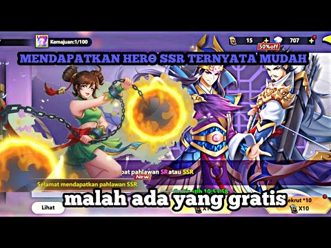CARA MENDAPATKAN HERO SSR DENGAN MUDAH DAN GRATIS - THREE KINGDOM: HERO WAR