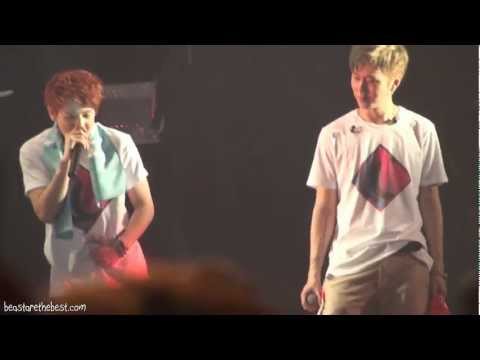 [Fancam] BEAST 130202 - Yoseob doing No Jihoon's belt move (United Cube Concert in Seoul)