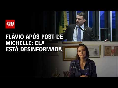 Família Bolsonaro: Flávio diz que Michelle “está desinformada” após publicação | CNN 360°