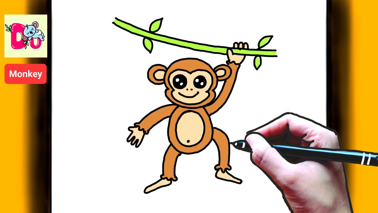 MONKEY drawing tutorial || DU ARTS PRO