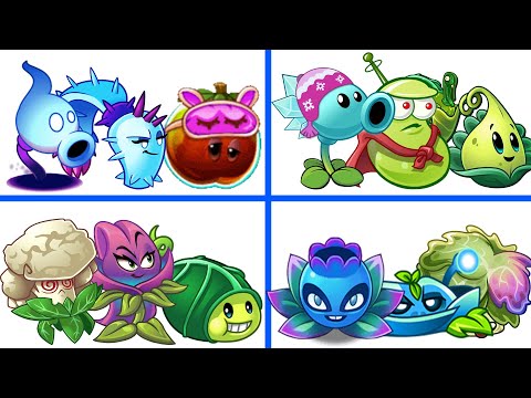 PvZ 2 4 Super Team Plants Vs Team Zombies Part 48 - Team So OP !!!