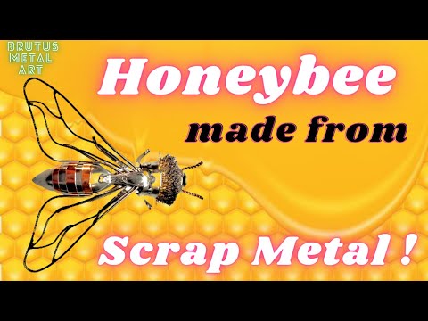 How to make this Metal Art Honeybee from scrap metal!