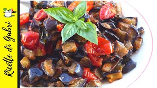 MELANZANE A FUNGHETTO in FORNO  Ricetta facile contorno saporito- RICETTE DI GABRI
