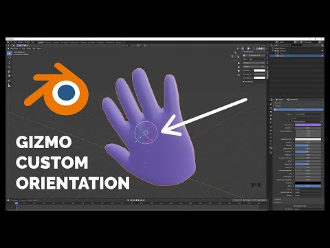 Gizmo Custom Orientation in Blender - Super Fast Mini Tutorials