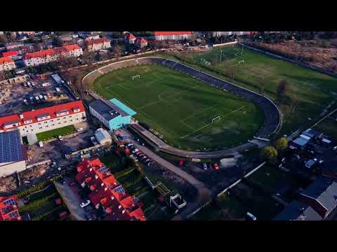 Zabrze z drona - stadion Sparta Zabrze