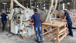 Cặp Máy Bào 2 Mặt Quay đầu nối đuôi nhau bào 4 Mặt phôi rất nhanh👍👍👍