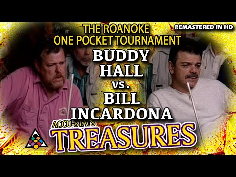 ONE-POCKET: BUDDY HALL VS BILLY INCARDONA | 1994 ROANOKE ONE-POCKET CHAMPIONSHIP