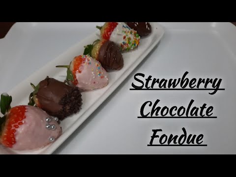 Strawberry Chocolate Fondue|Chocolatecoveredstrawberry|How tomakeChocolateStrawberry Mandvi'sRecipes