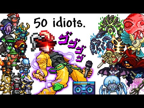 50 idiots vs Terraria Thorium Mod is perfectly balanced.