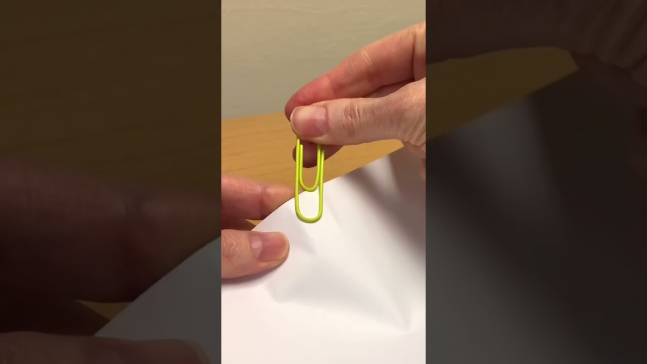 How to use a paper clip #shorts #paperclips