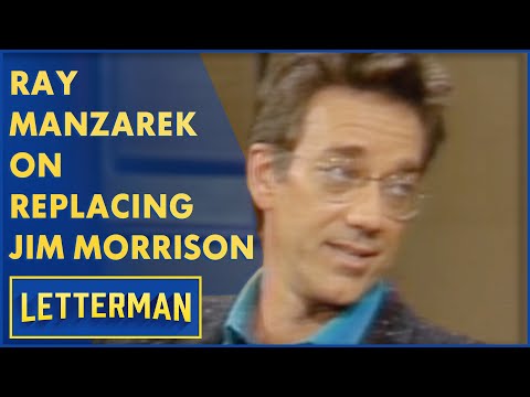 The Doors' Ray Manzarek Talks About Replacing Jim Morrison | Letterman