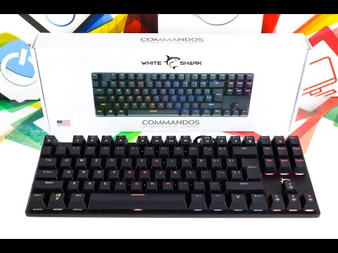 Keyboard White Shark Gaming Commandos TKL Mechanical RGB Review!!!
