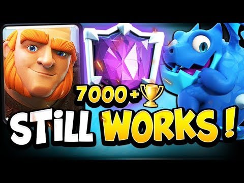 7100+ TOP 50 LADDER with GIANT EDRAG NIGHT WITCH! - CLASH ROYALE