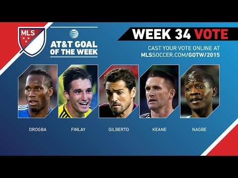 Top 5 MLS Goals | AT&T Goal of the Week (Wk 34)