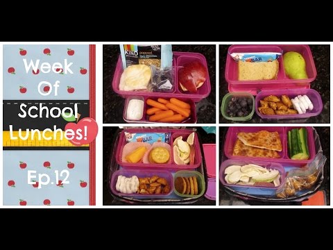 Week of School Lunches + What She Ate ep. 12! Video