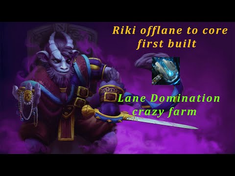 Riki First item Meteor Hammer (crazy farm).