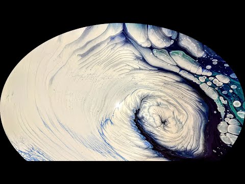 Super Cloudy Cloud Pour! Fluid Acrylic Pour #TLP #Decoart