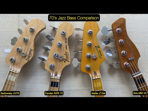 70’s Jazz Bass Comparison